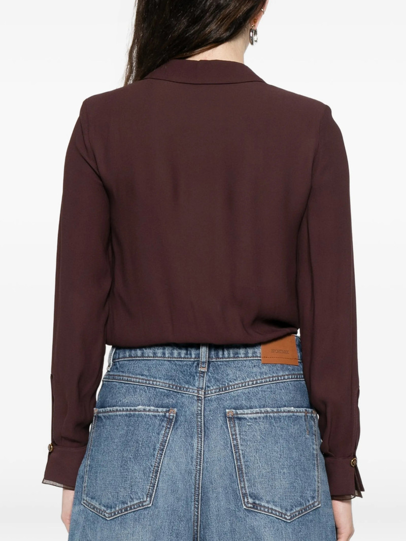 Elisabetta Franchi Draped Long-sleeve Bodysuit 3
