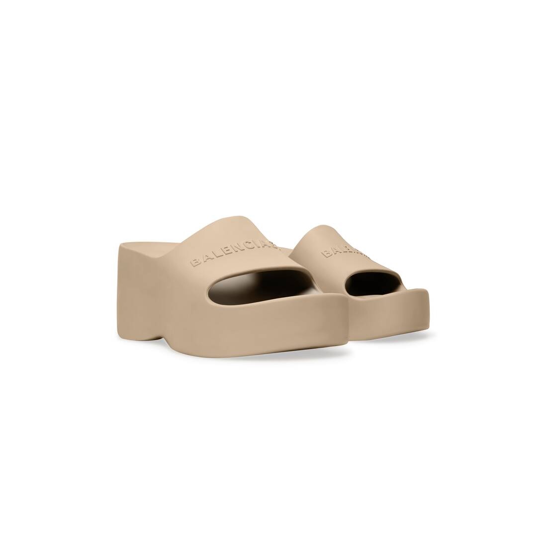 Women's Chunky Wedge Sandal in Brown - 2