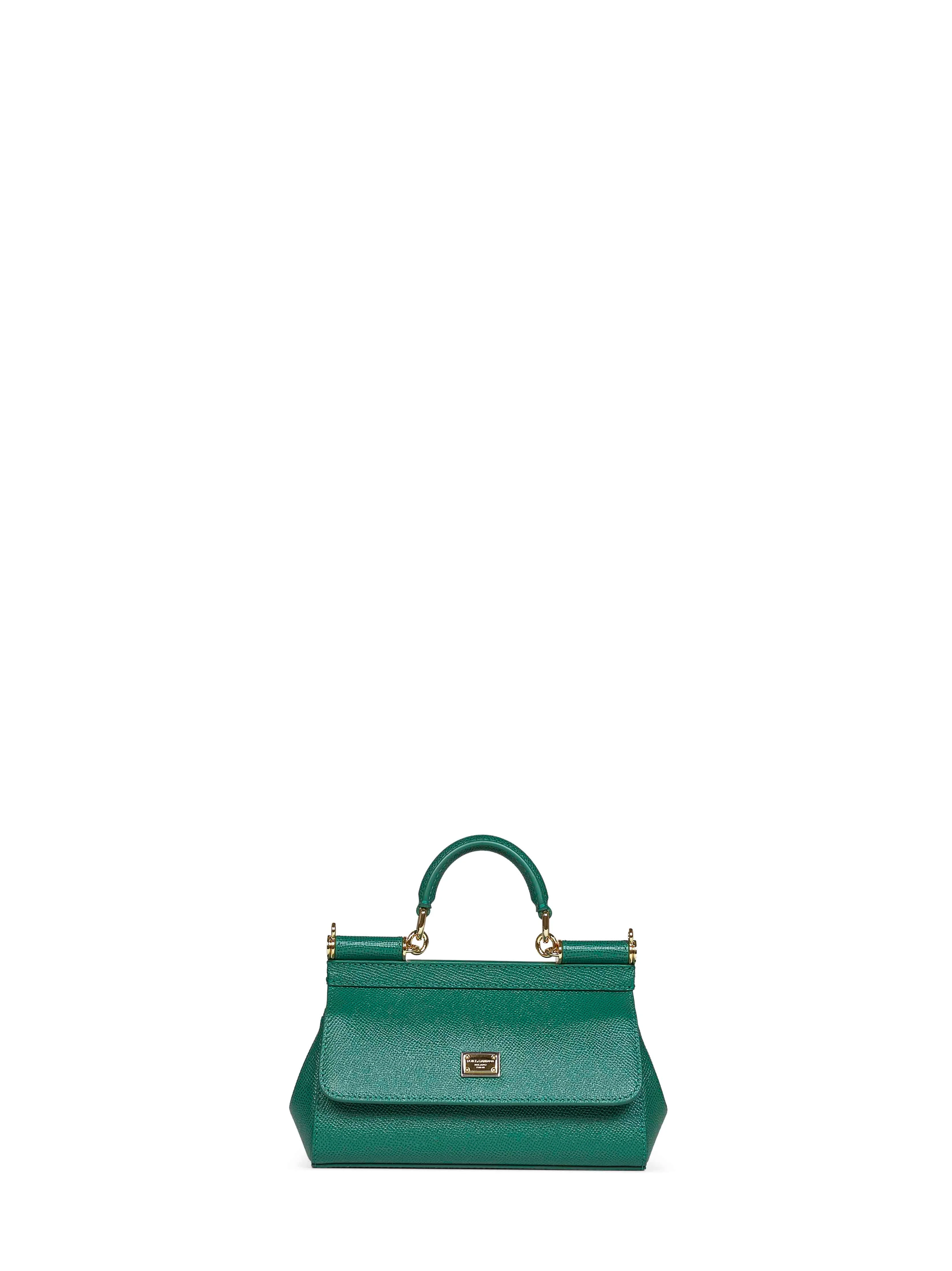 Emerald green mini Sicily handbag - 1