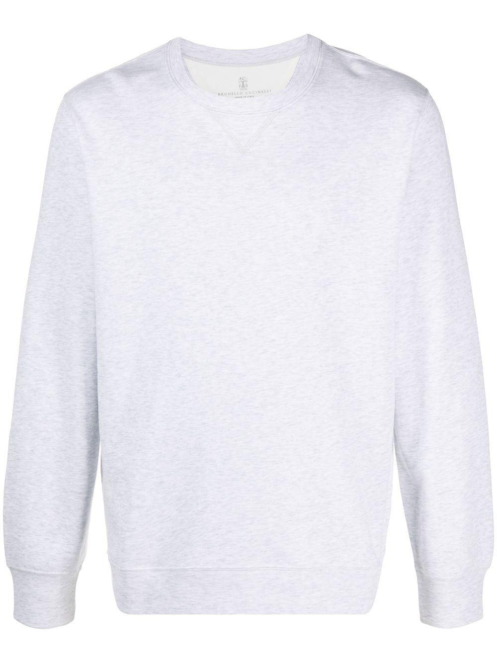 contrast-trim sweatshirt - 1