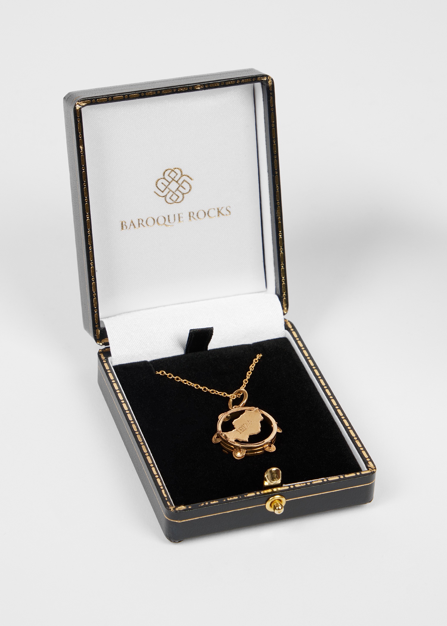 'Articulated Ibiza Tambourine' Vintage Gold Necklace by Baroque Rocks - 4