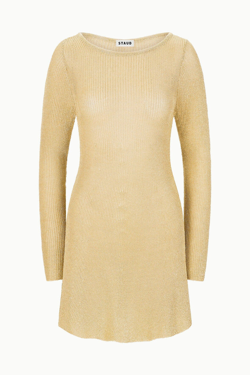 STAUD STAUD NIKITTA MINI DRESS GOLD outlook