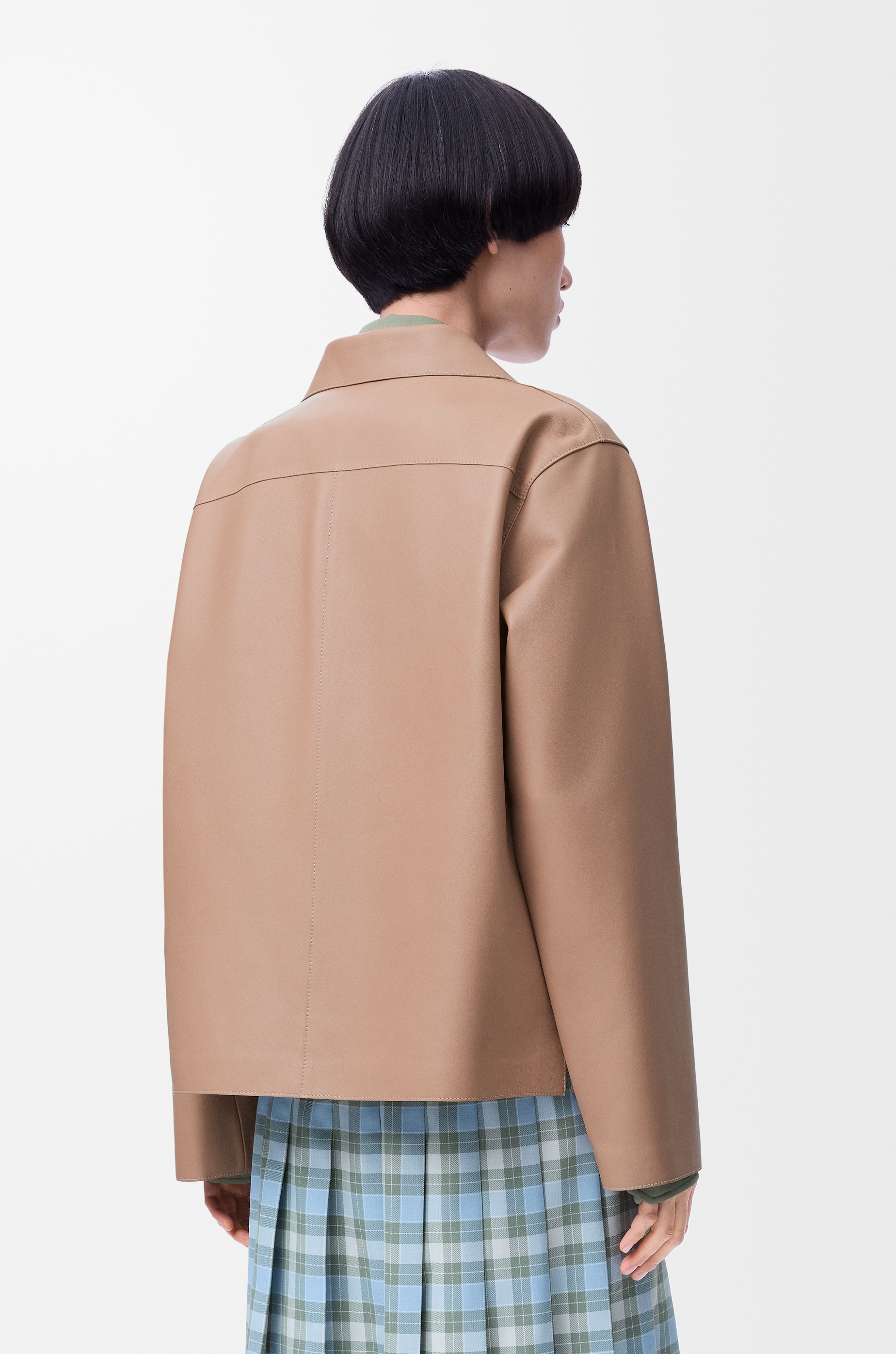 Pyjama blouse in nappa lambskin - 4