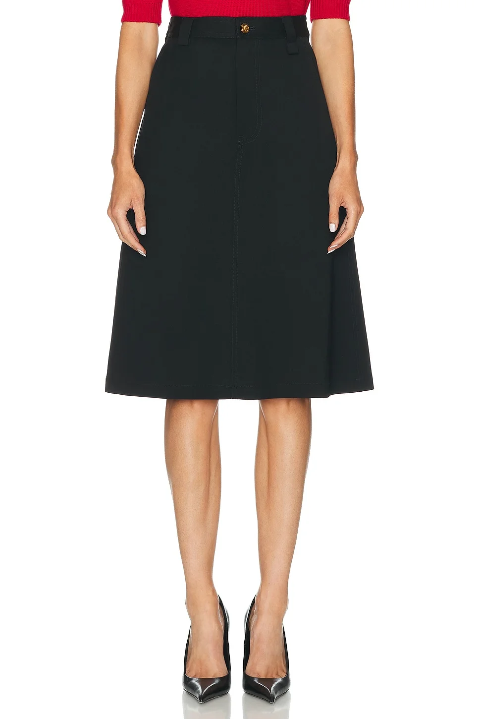 Midi Uniform Skirt - 1
