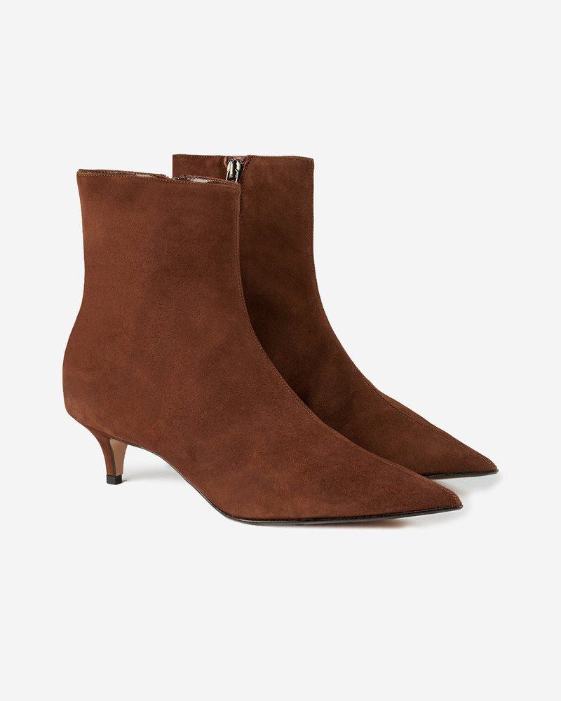 SLOWEAR Suede leather ankle boot outlook