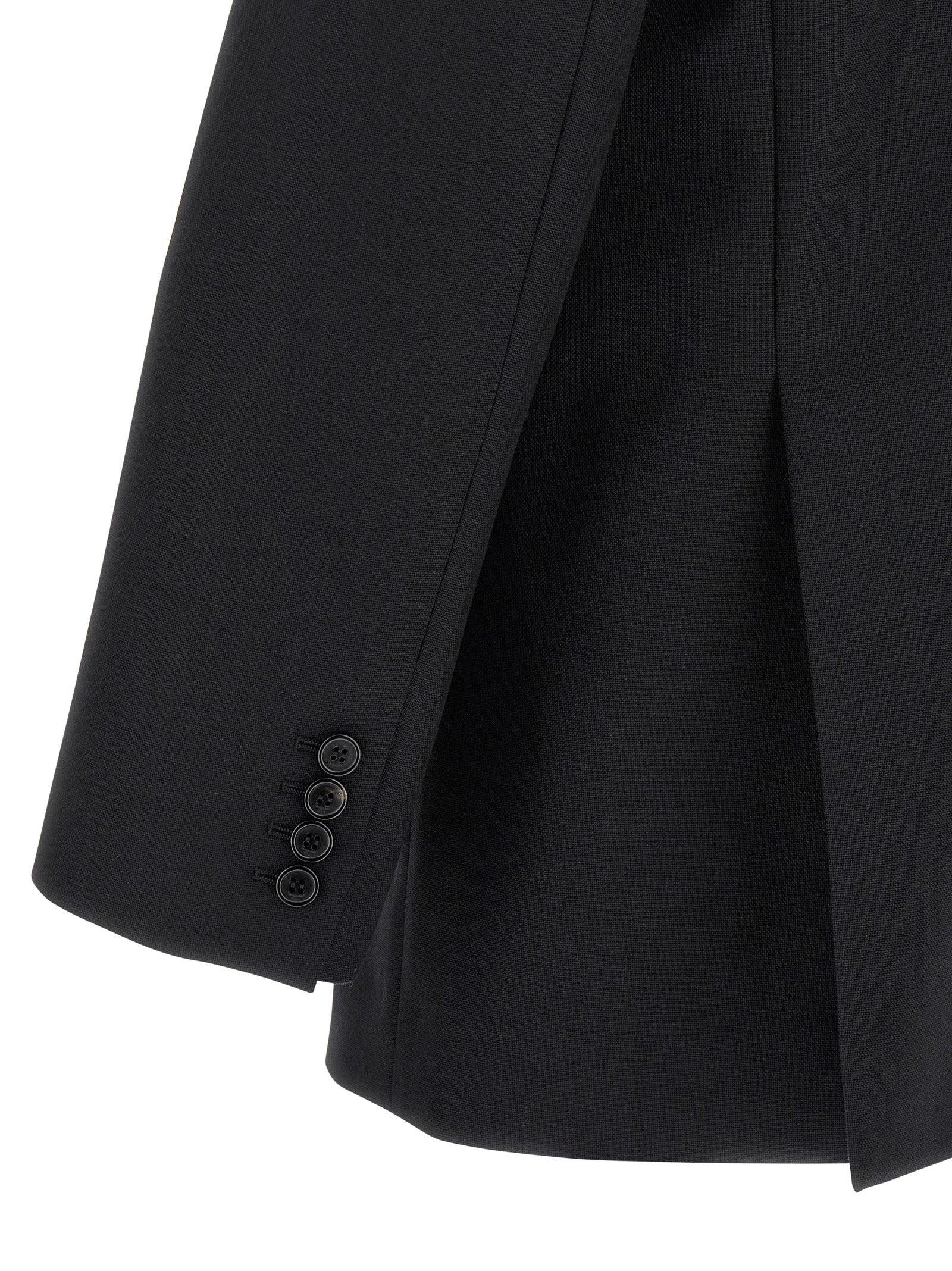 Double-Breasted Blazer Black - 4