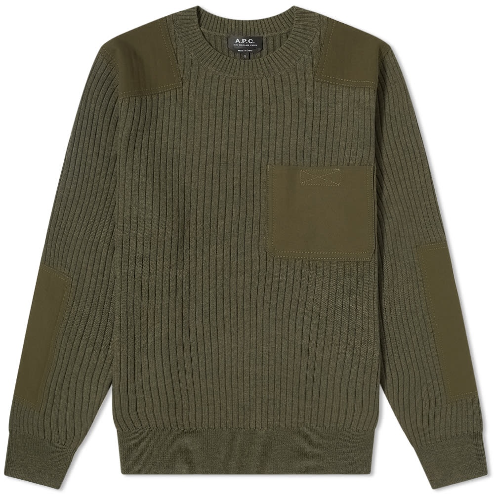 A.P.C. Romain Military Crew Knit - 1