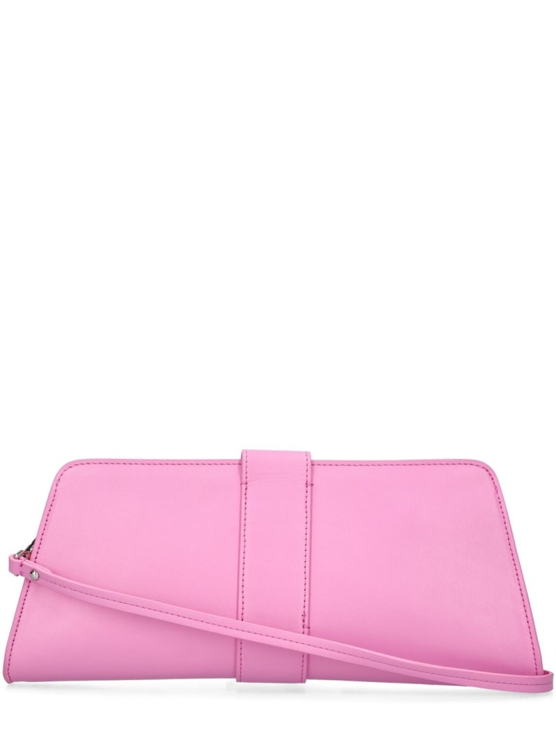 Clic elongated faux leather clutch - 5