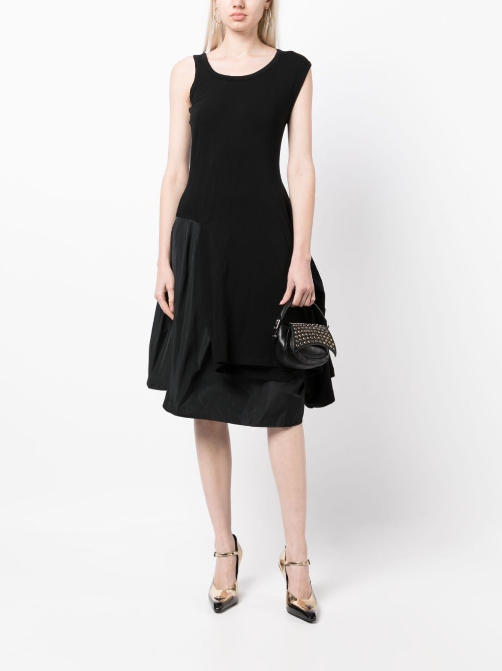 draped-detail dress - 2
