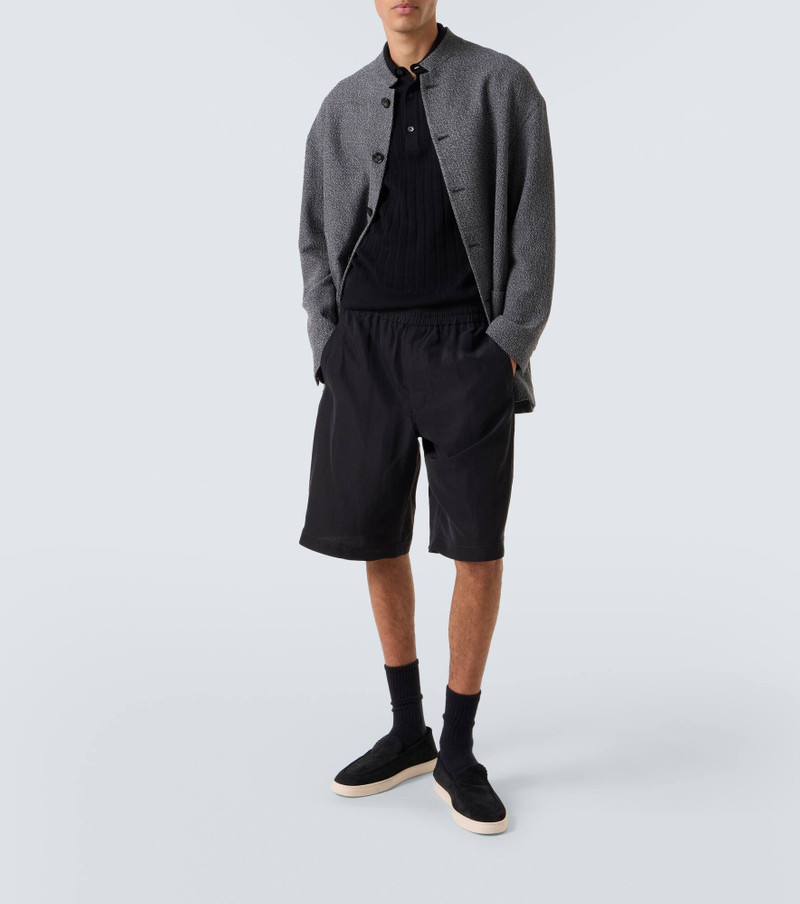 GIORGIO ARMANI Canvas Bermuda shorts outlook