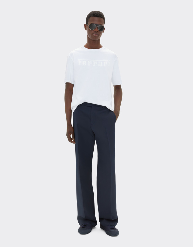 Ferrari Cotton T-shirt with Ferrari logo outlook