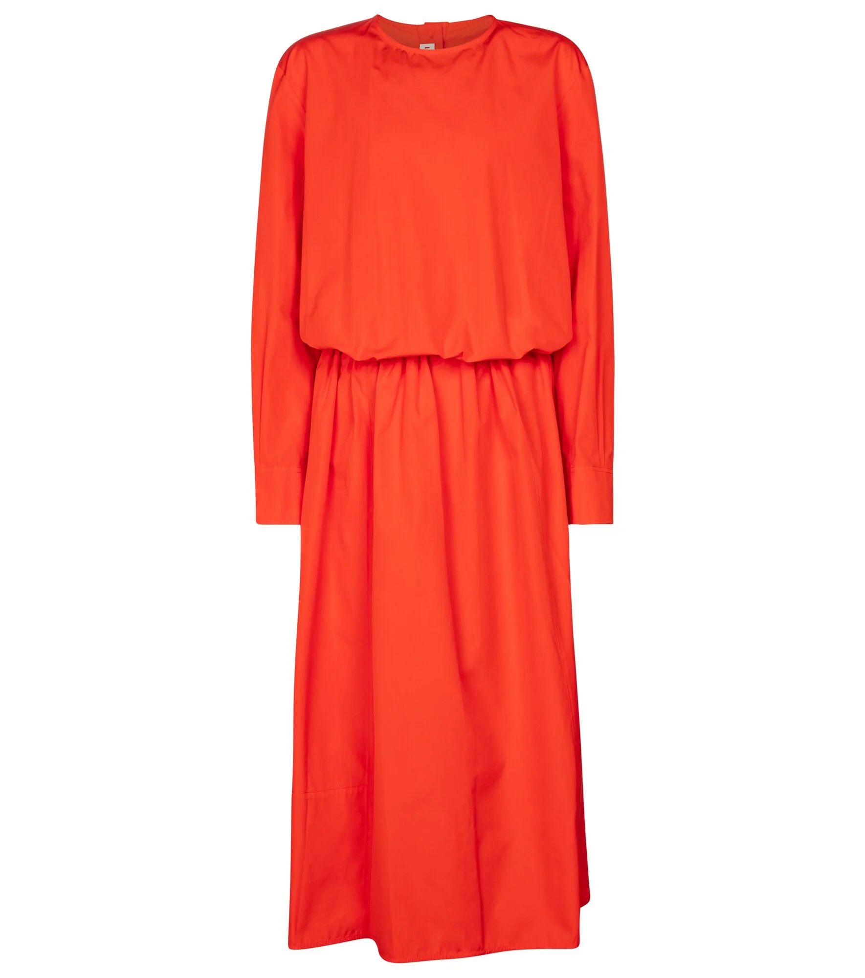 Cotton poplin midi dress - 1