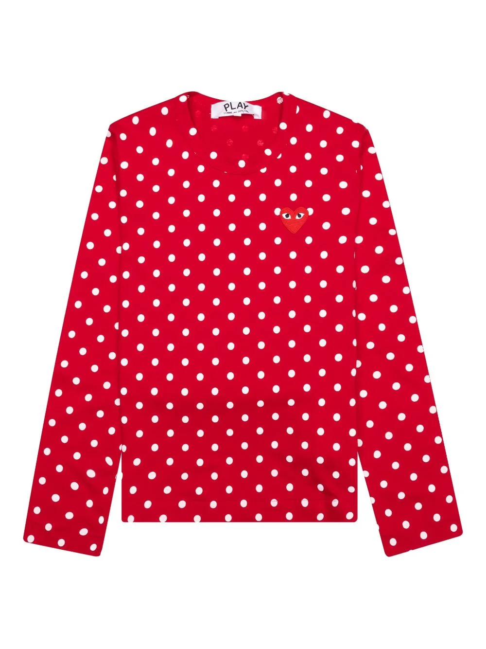 polka-dot heart-logo T-shirt - 1