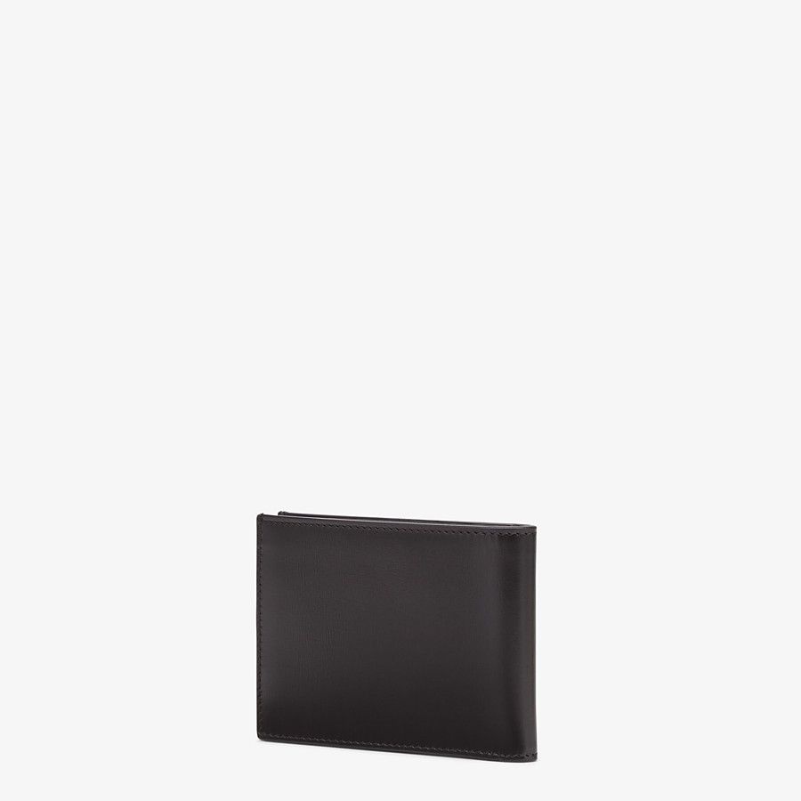 Black leather bi-fold wallet - 5