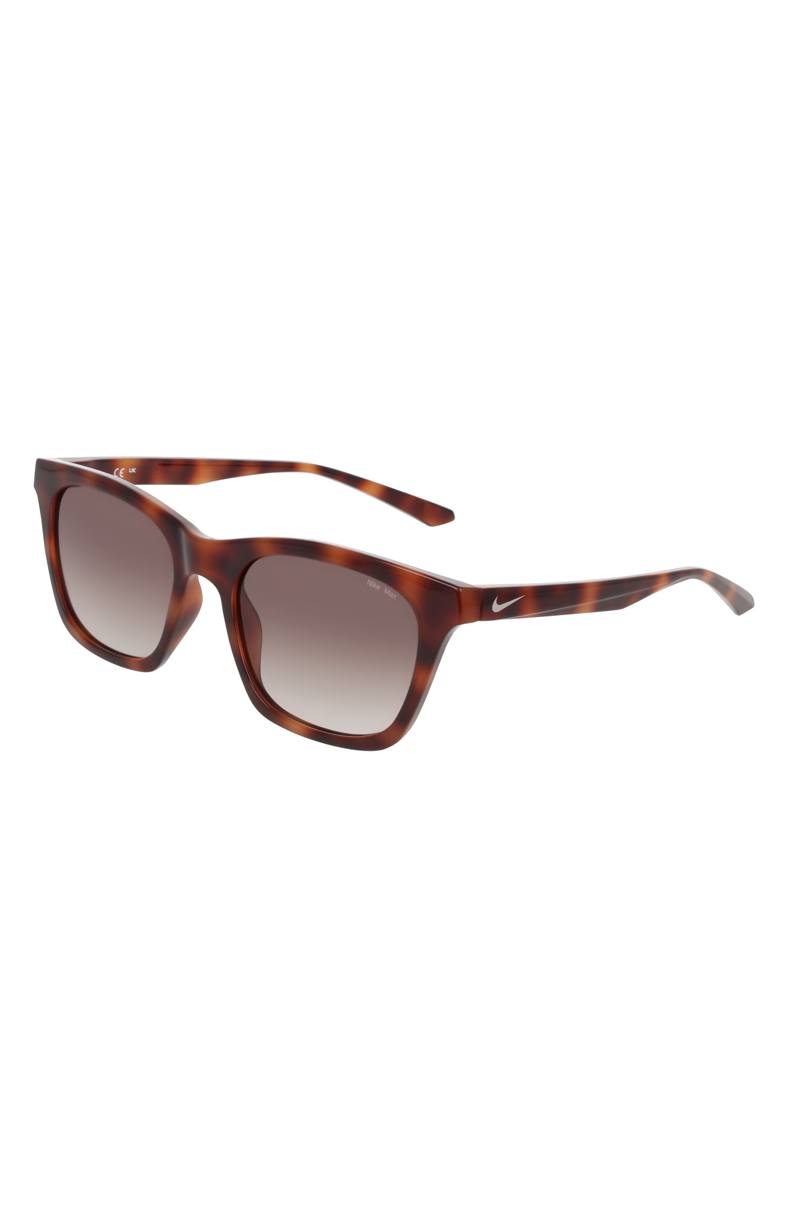 Nike Vital Flow 53mm Gradient Tea Cup Sunglasses in Tortoise /Brown Gradient at Nordstrom - 2