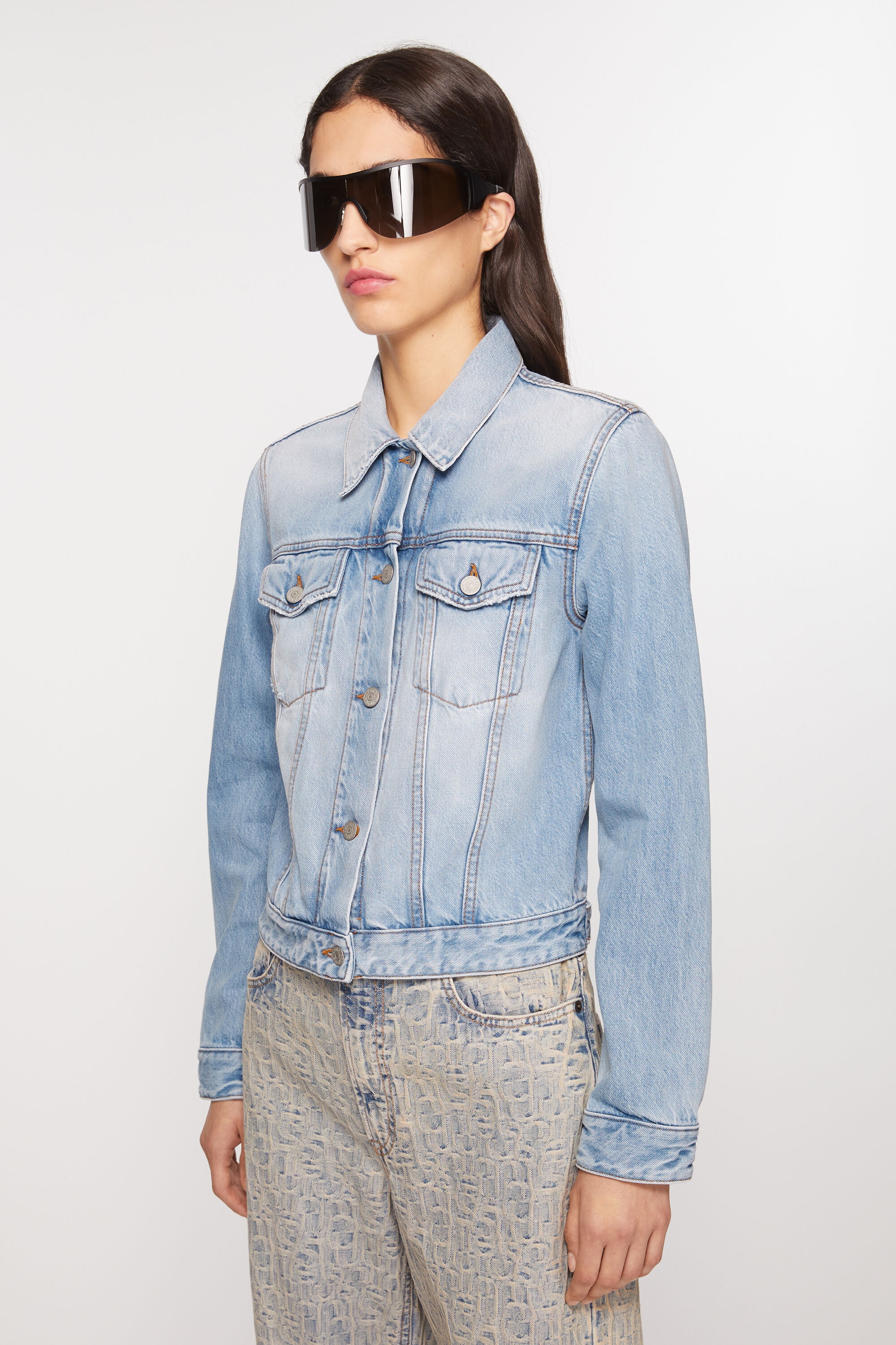 Denim jacket - Fitted fit - Light blue - 3