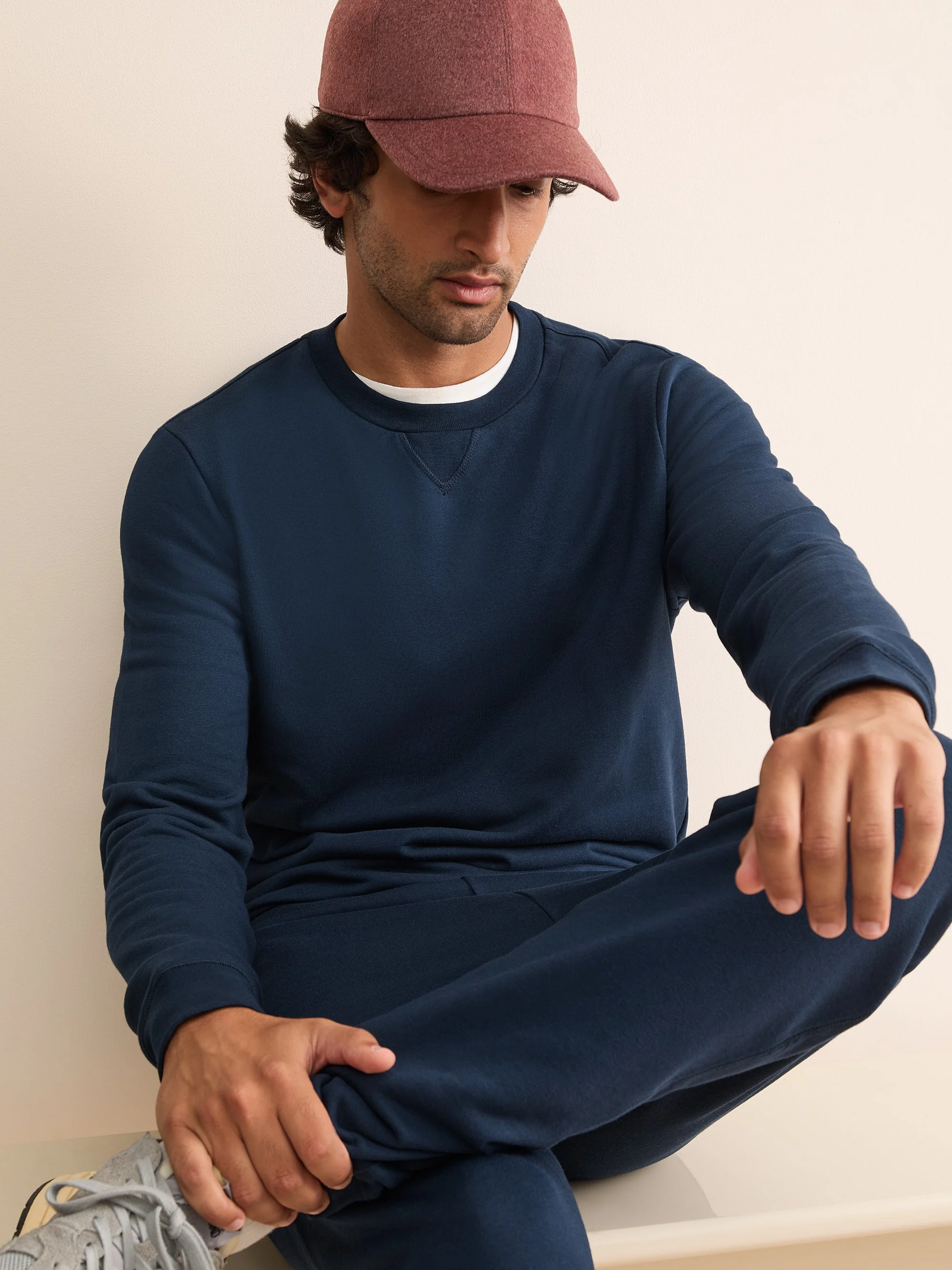 Harley Cotton Modal Sweatshirt Navy Blue - 1