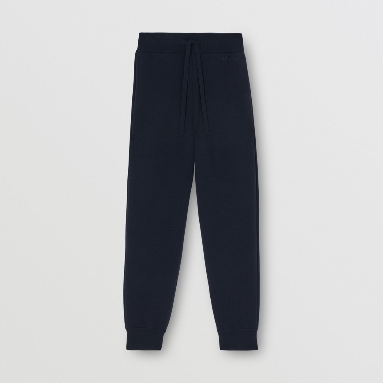 Embroidered Logo Cashmere Jogging Pants - 1
