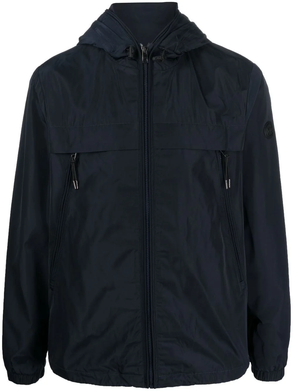 zip-up hooded windbreaker - 1