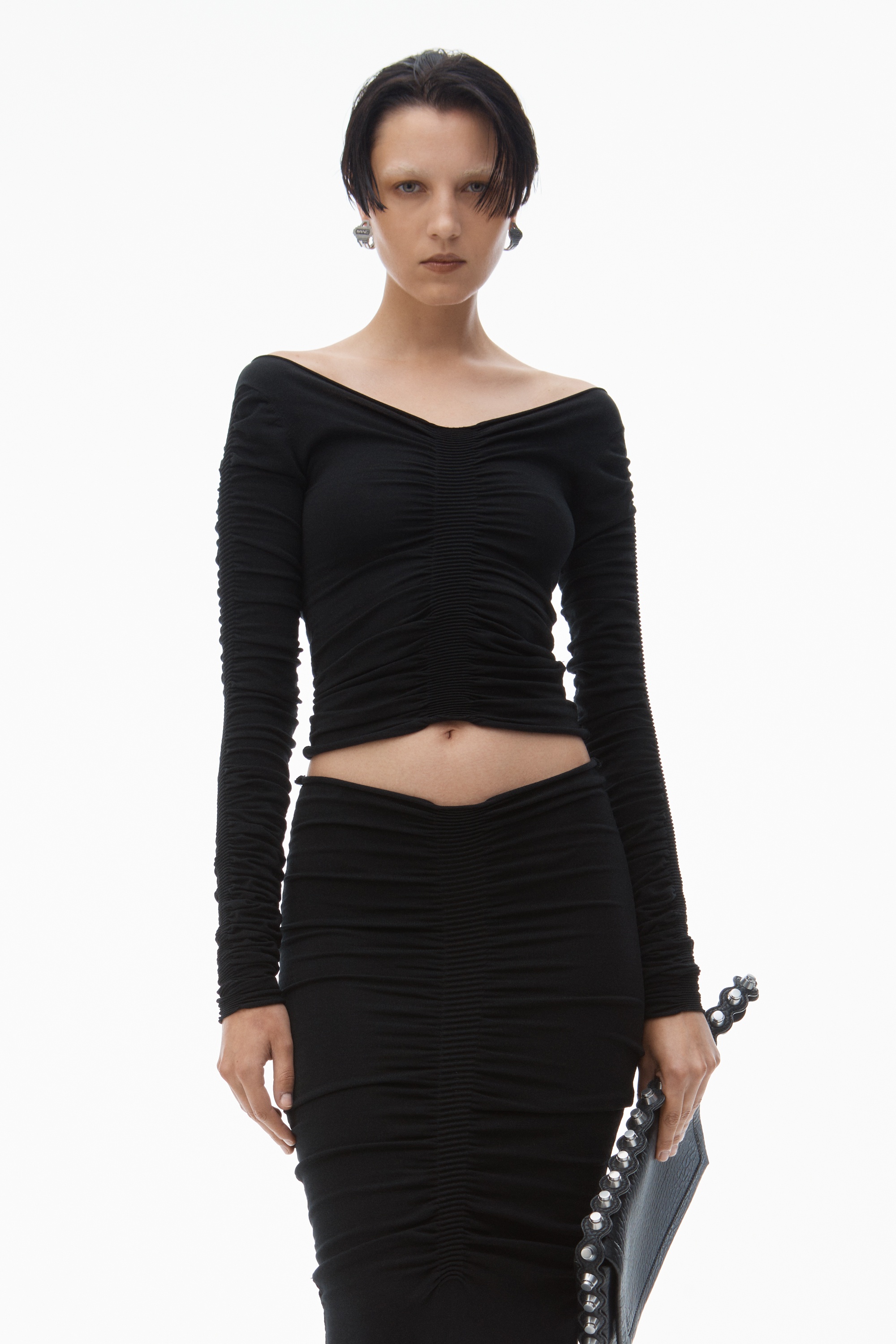 Ruched Maxi Skirt - 6
