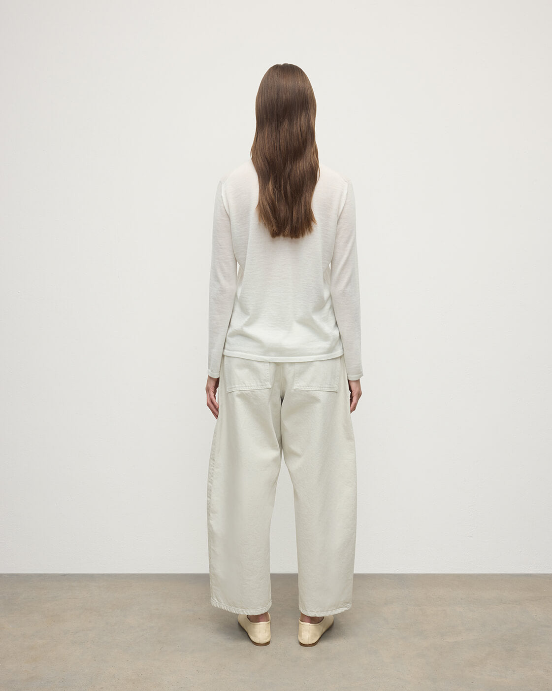 Superfine Cashmere White Jumper - 4