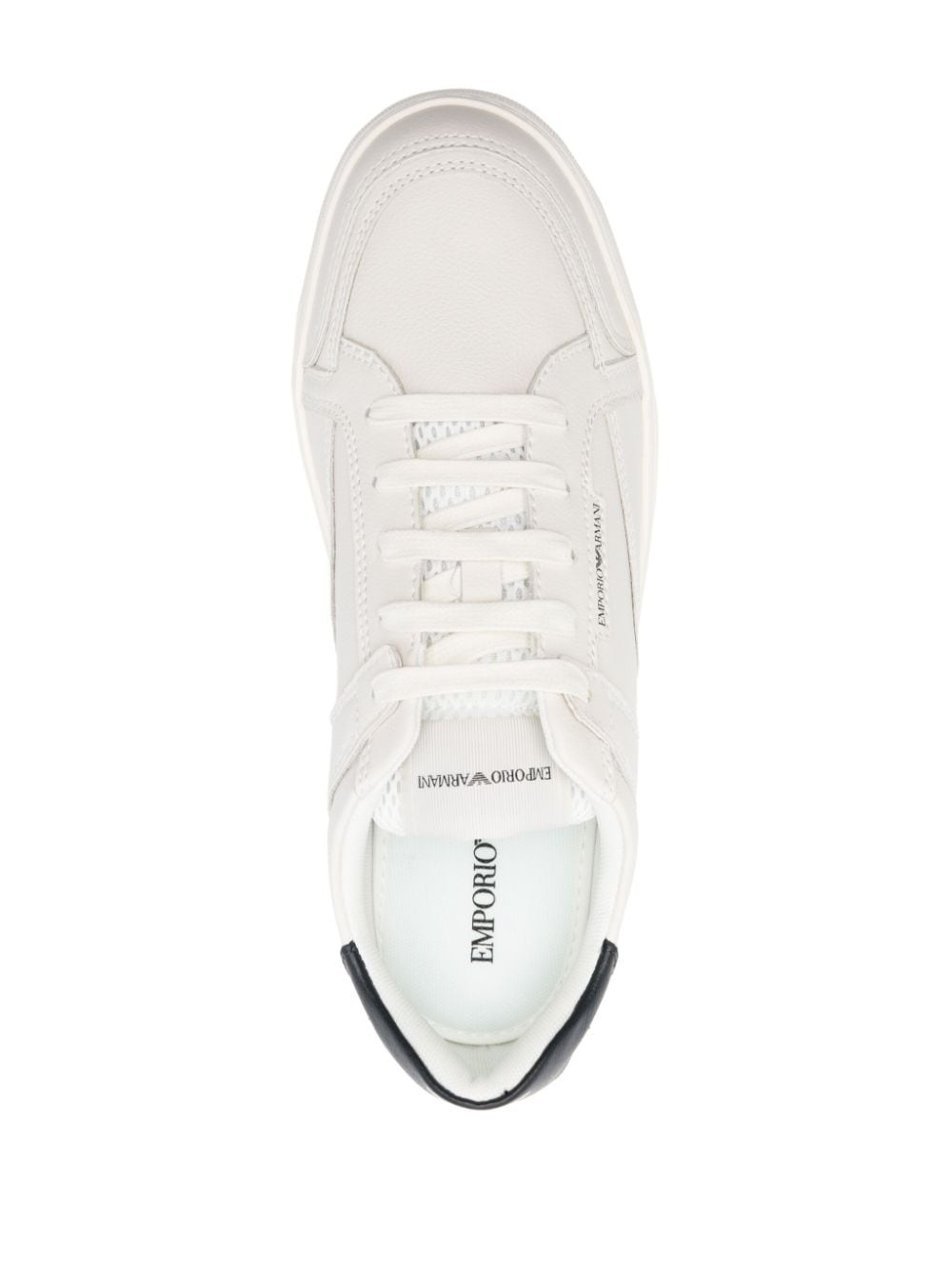 lace-up leather sneakers - 4