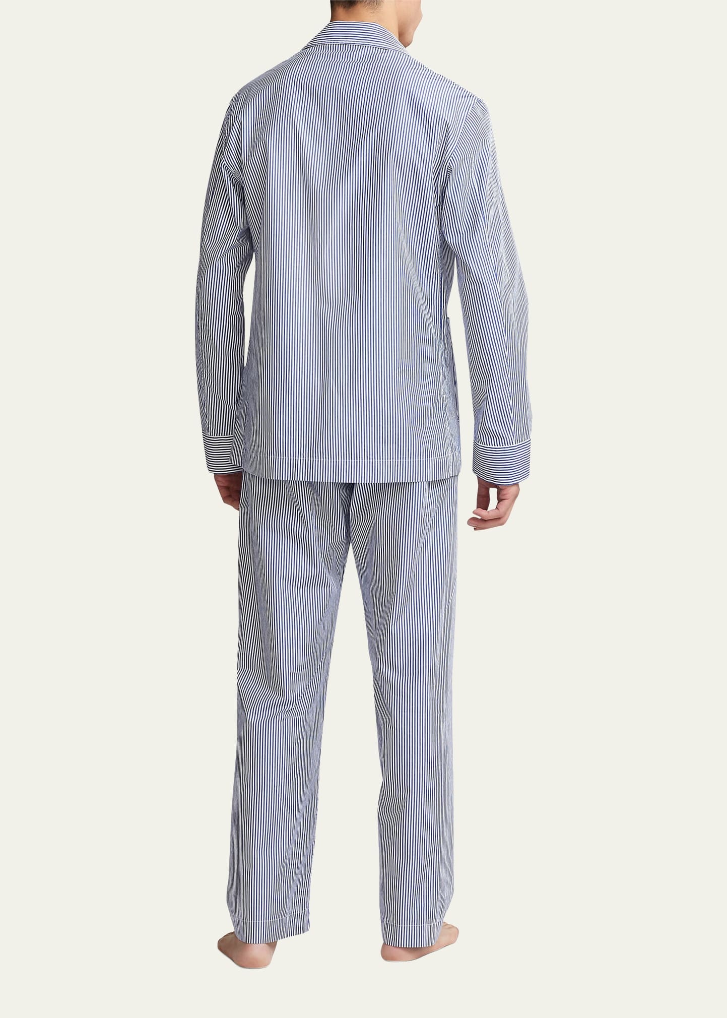 Men's Striped Premium Cotton Pajama Set - 2