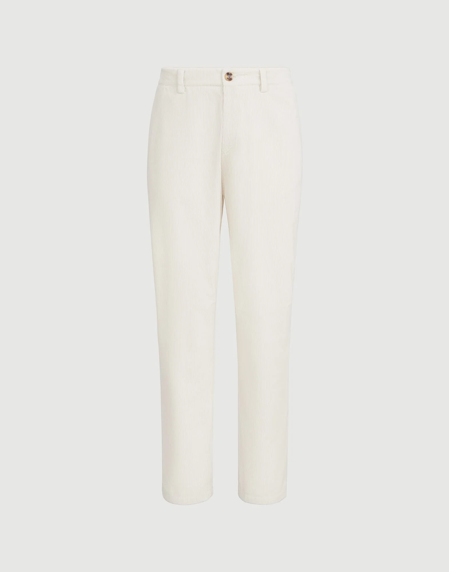 Garment-dyed trousers in cotton corduroy - 1
