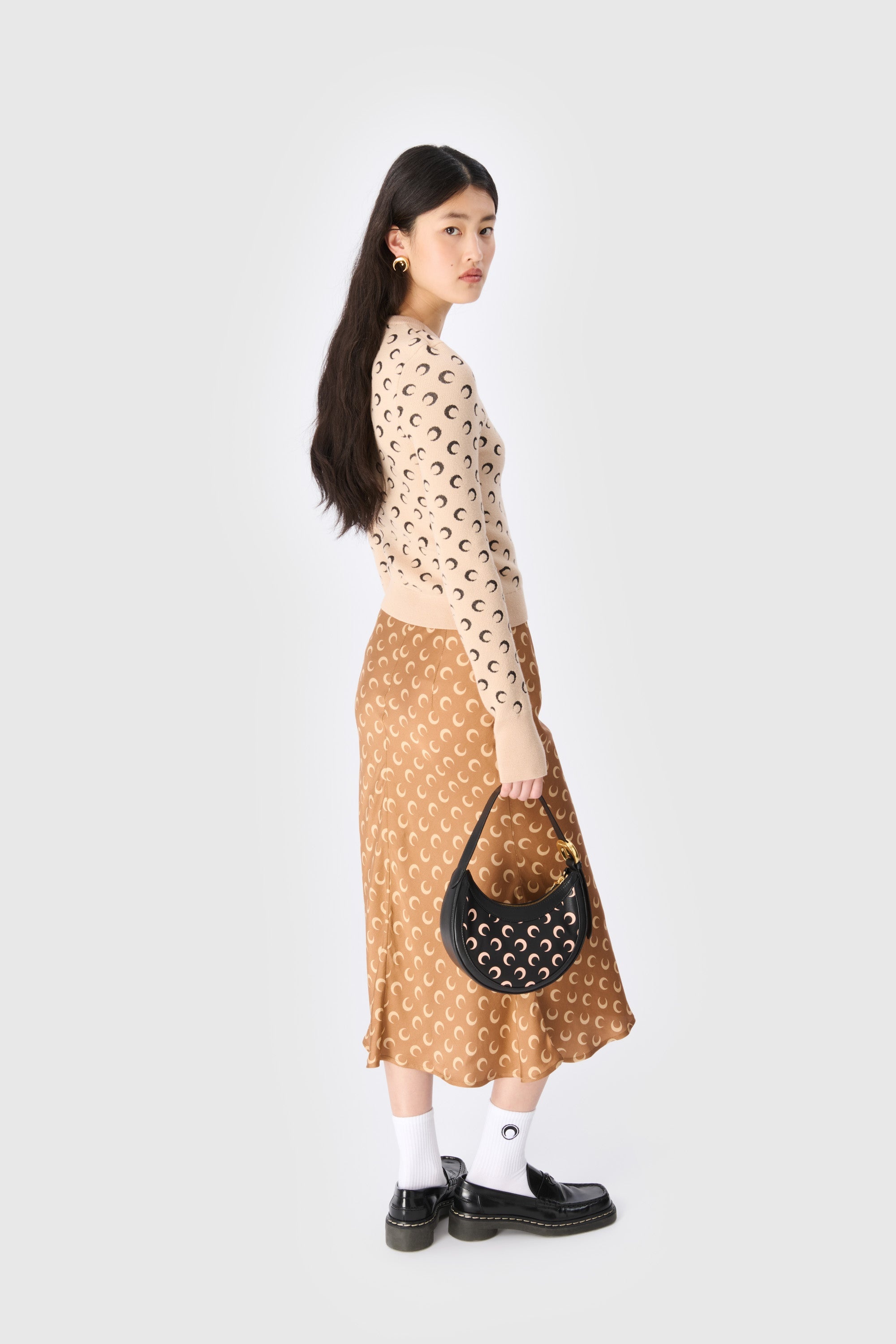 Moon Screenprint Leather Eclips Mini - 4