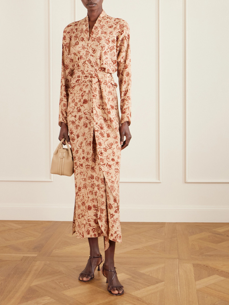 Loro Piana Laura Floral-print Silk Midi Dress outlook
