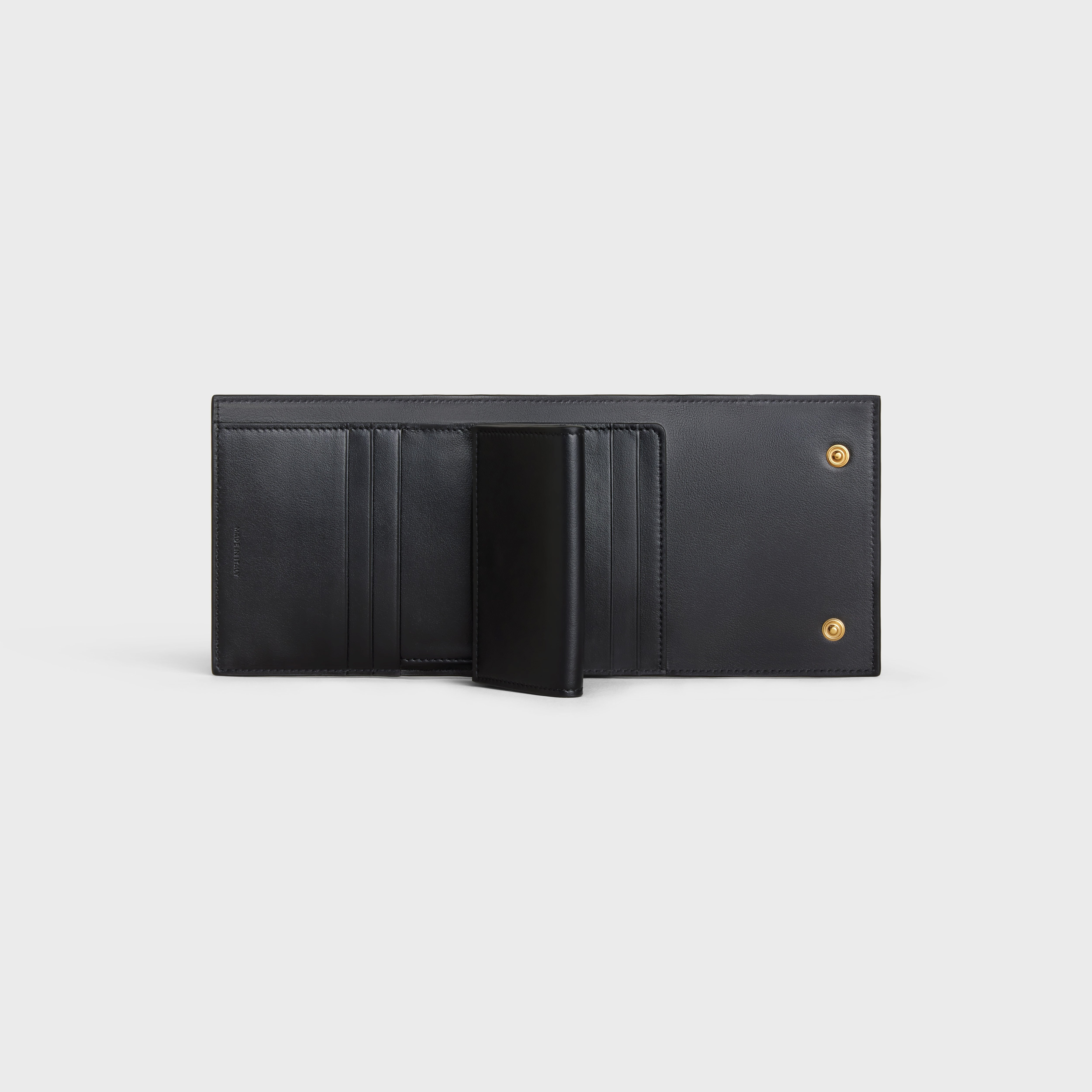 Small trifold wallet in Embossed smooth calfskin 4