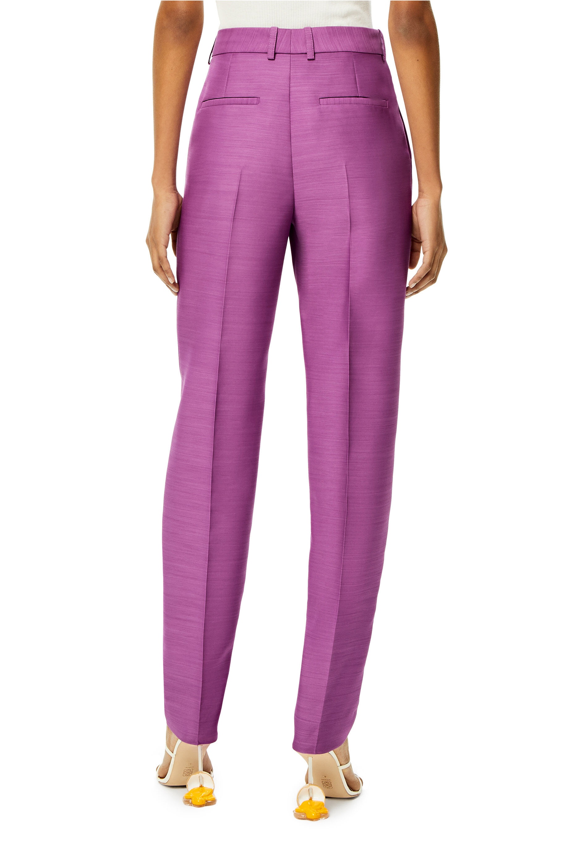 Tailored trousers in wool and silk - 4