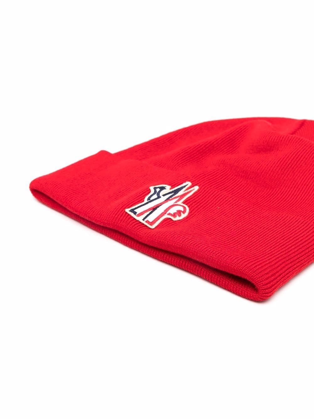 logo-patch beanie hat - 2