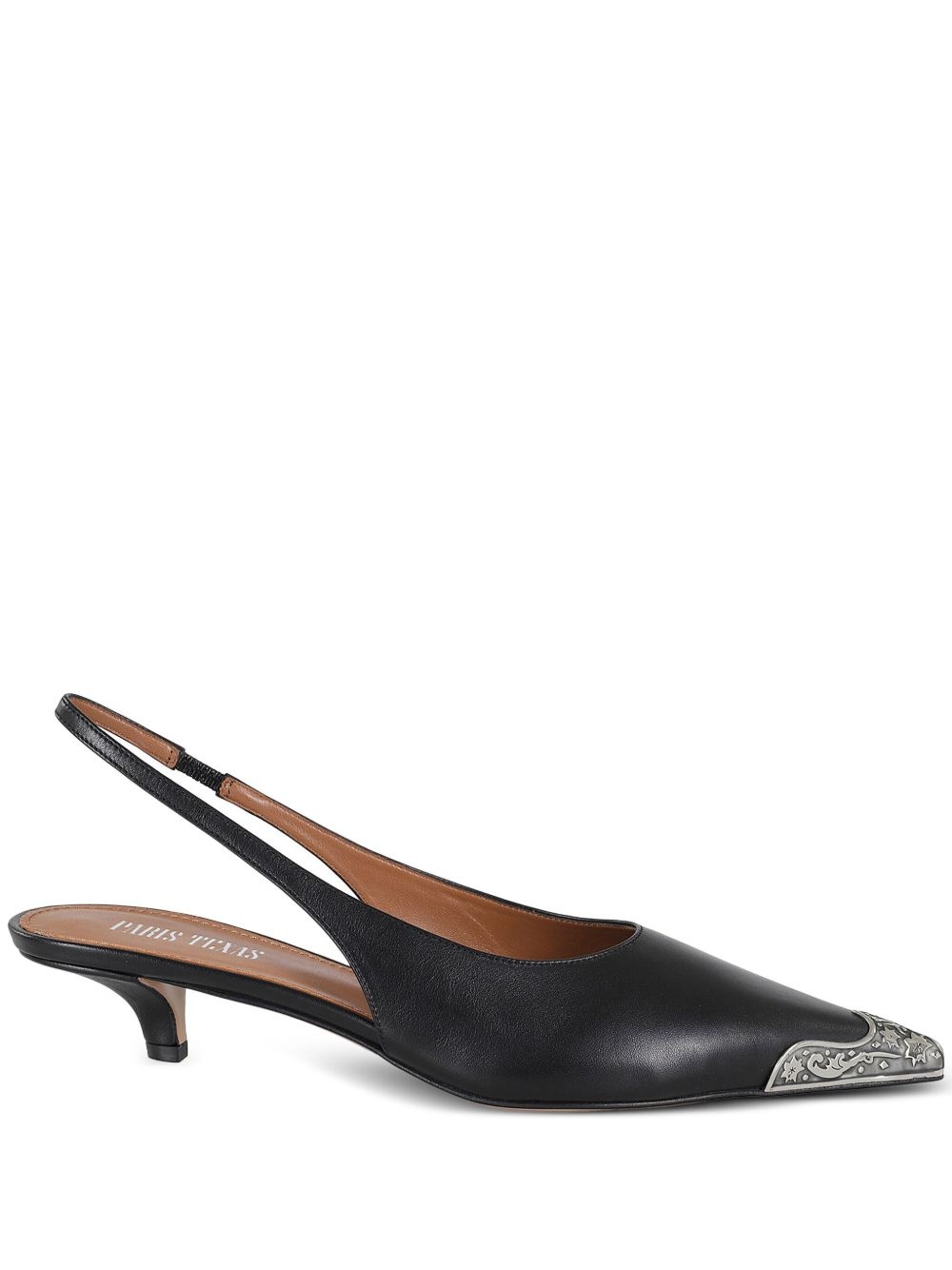 35mm leather slingback pumps - 1
