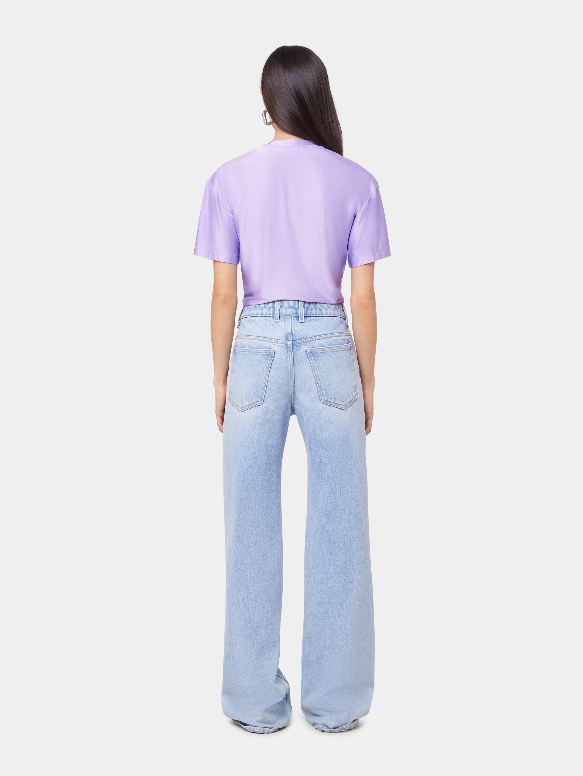 LAVENDER PIERCING TEE-SHIRT IN JERSEY - 5
