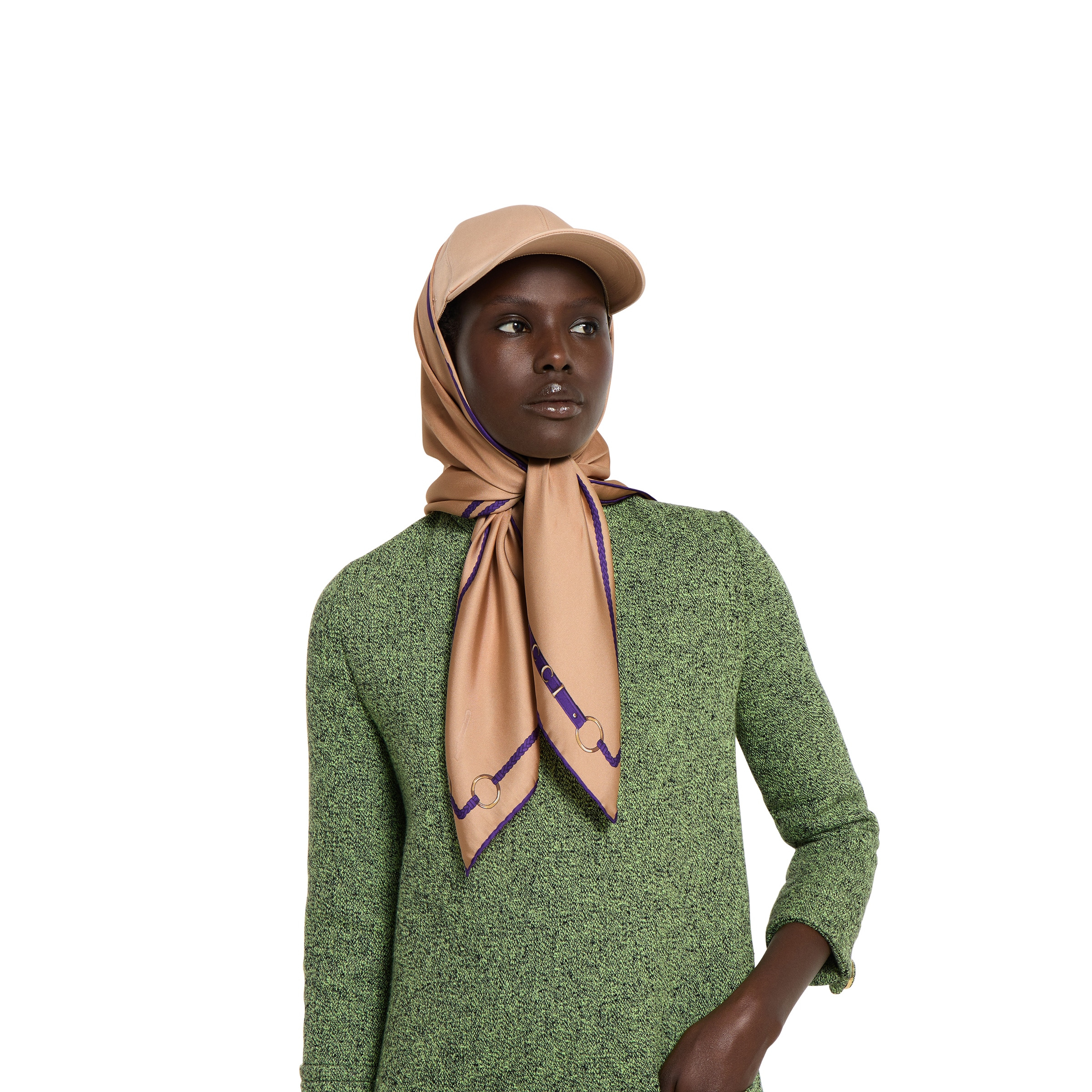 Printed silk twill carré - 3