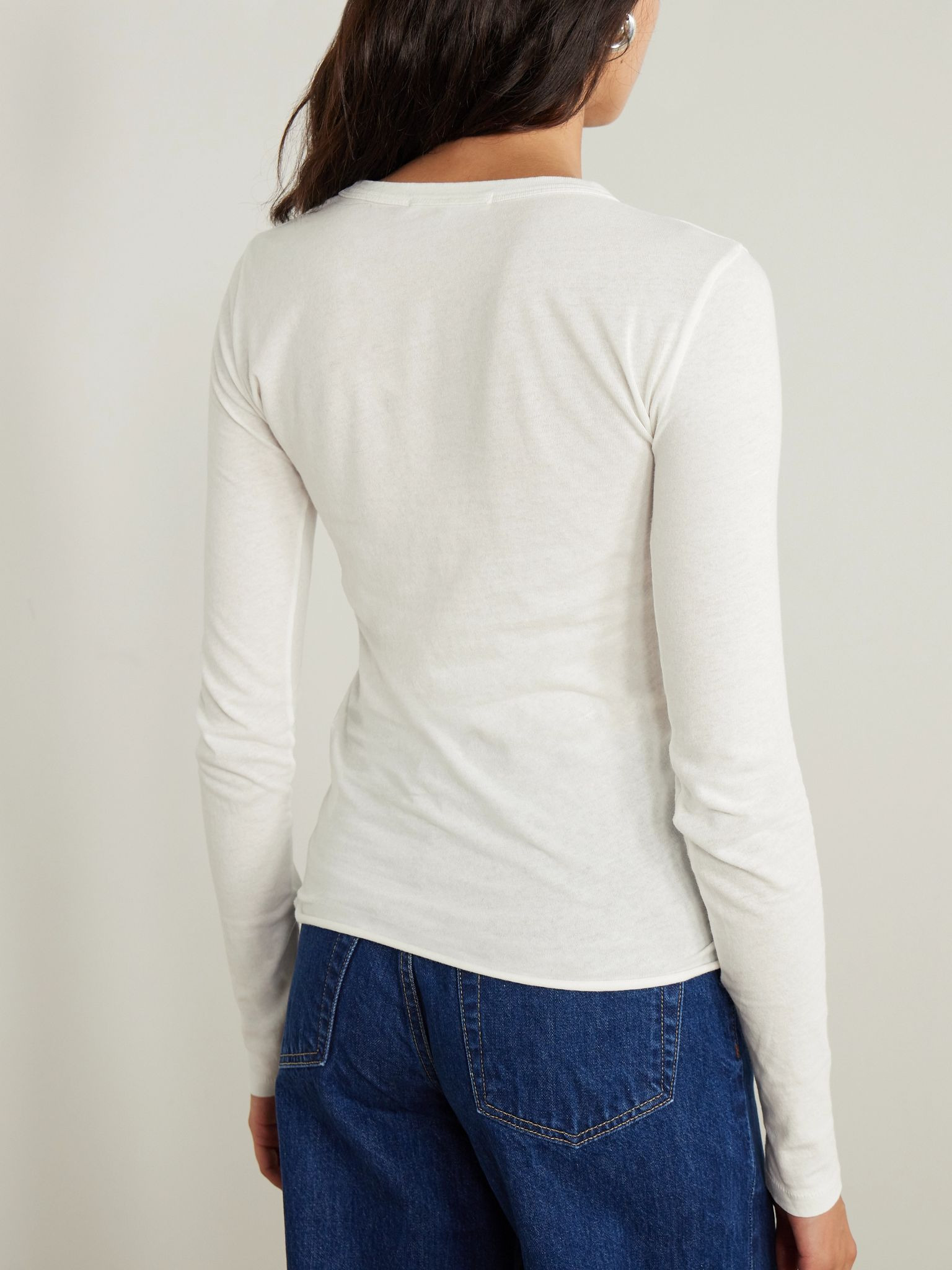 Cotton-jersey T-shirt White - 4