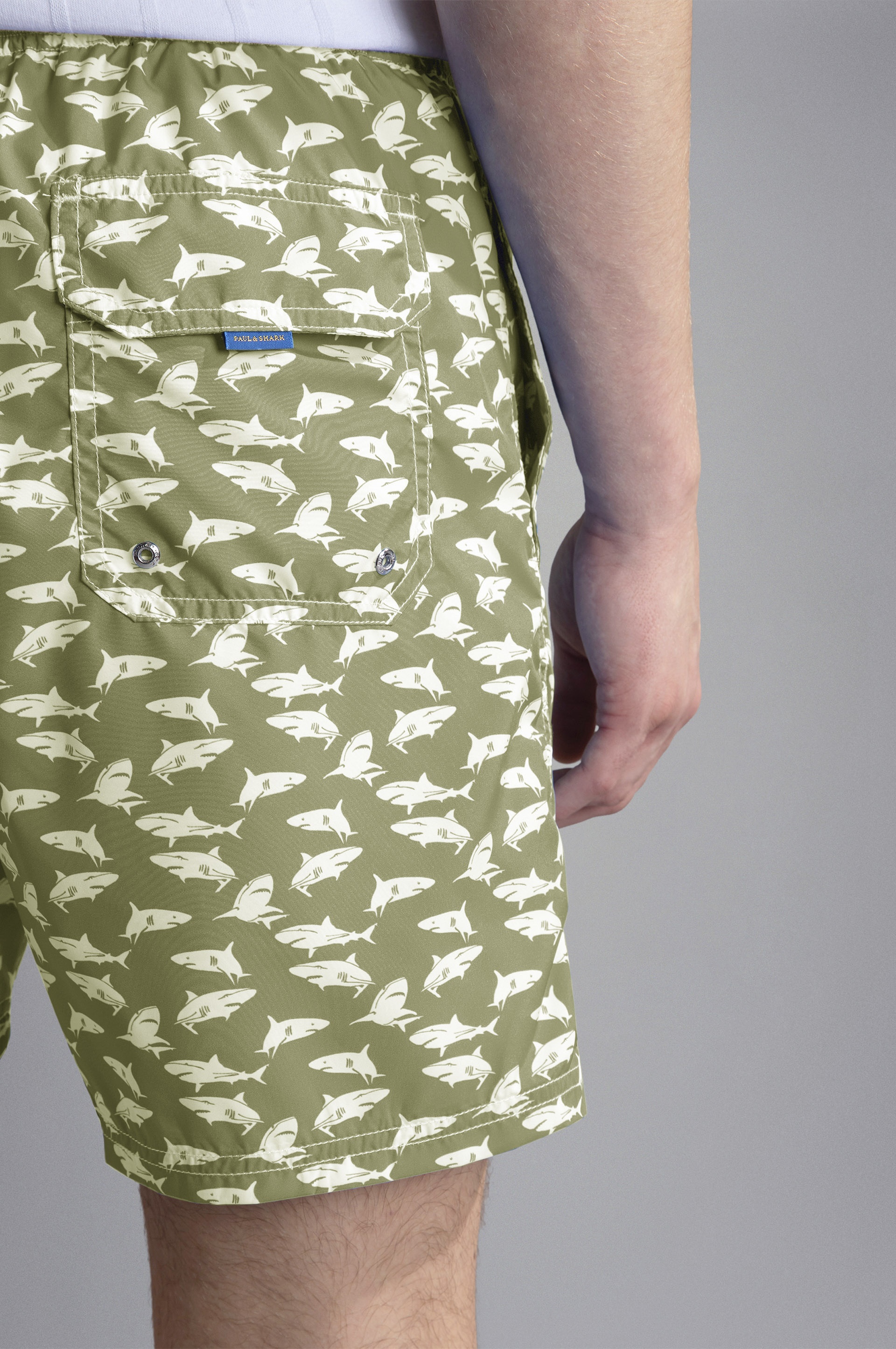 SWIM SHORTS WITH SHARK PRINT - 4