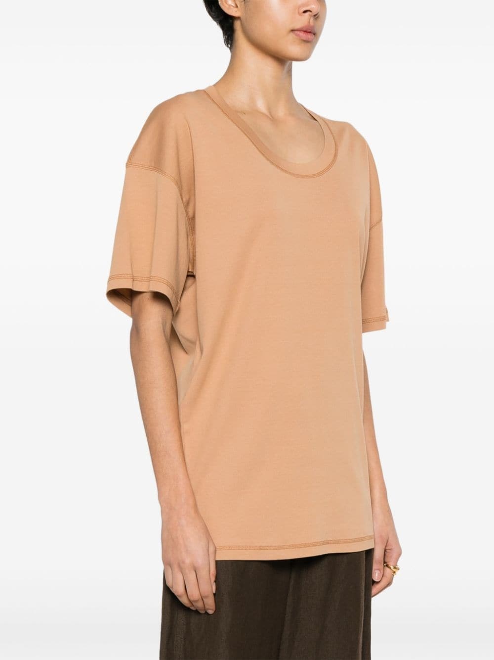 seam-detailing T-shirt - 3