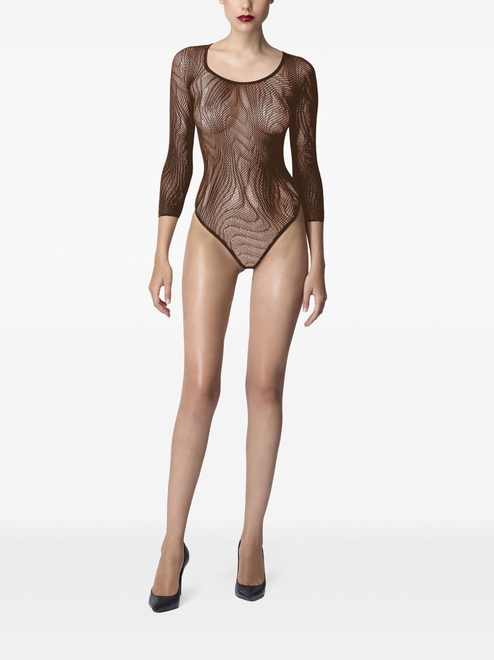 snake lace bodysuit - 2