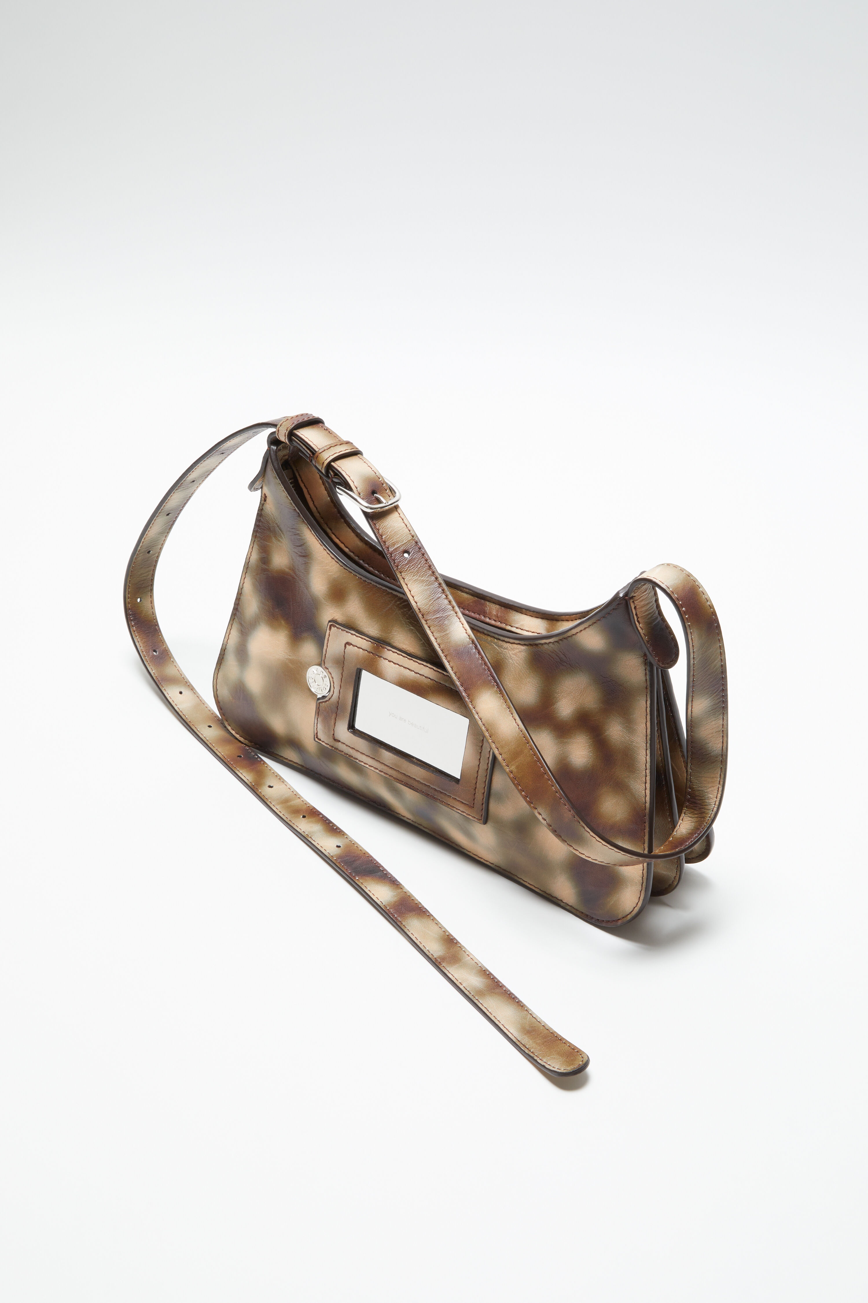 Platt mini shoulder bag - Multi brown - 3