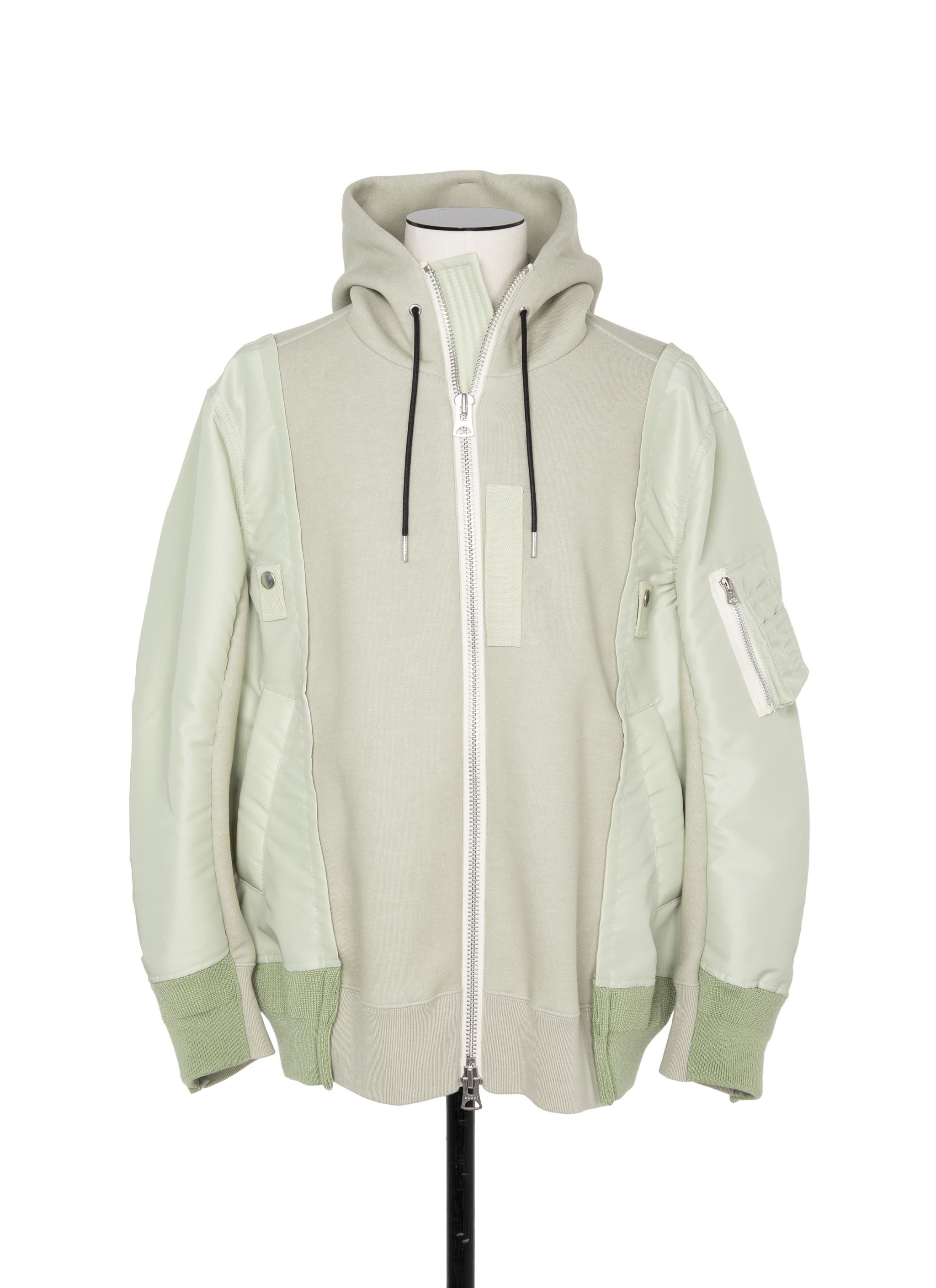 Nylon Twill x Sponge Sweat Hoodie - 1
