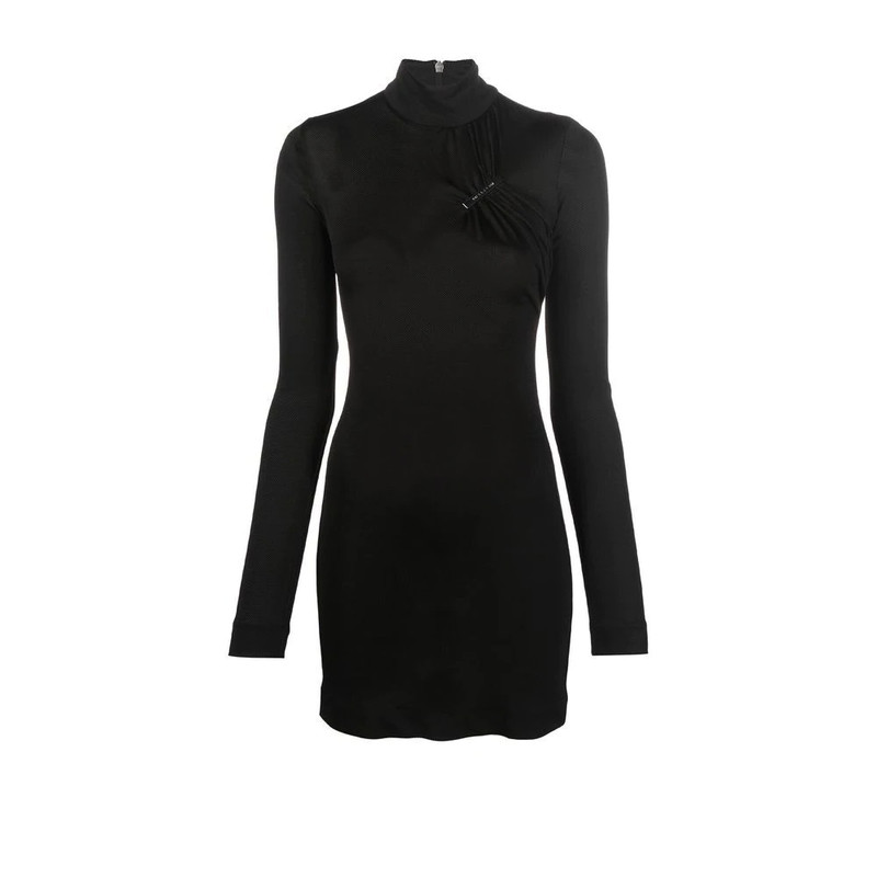 high-neck mini dress 1