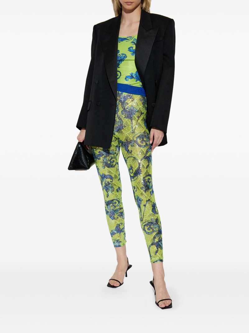 VERSACE JEANS COUTURE printed leggings outlook