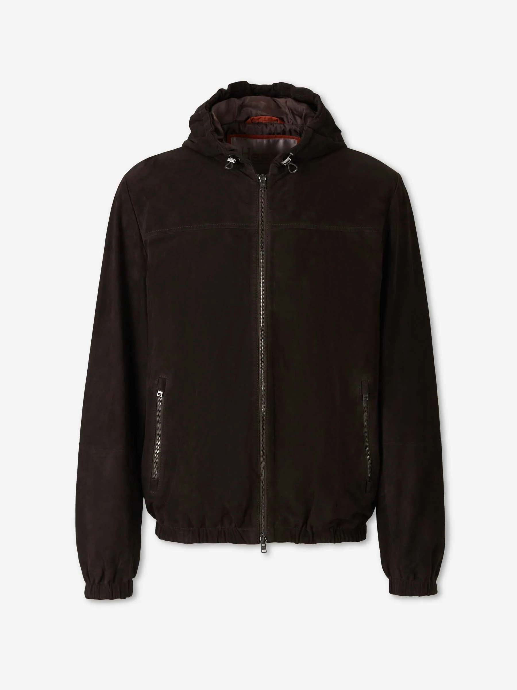 SUEDE HOODED JACKET - 1