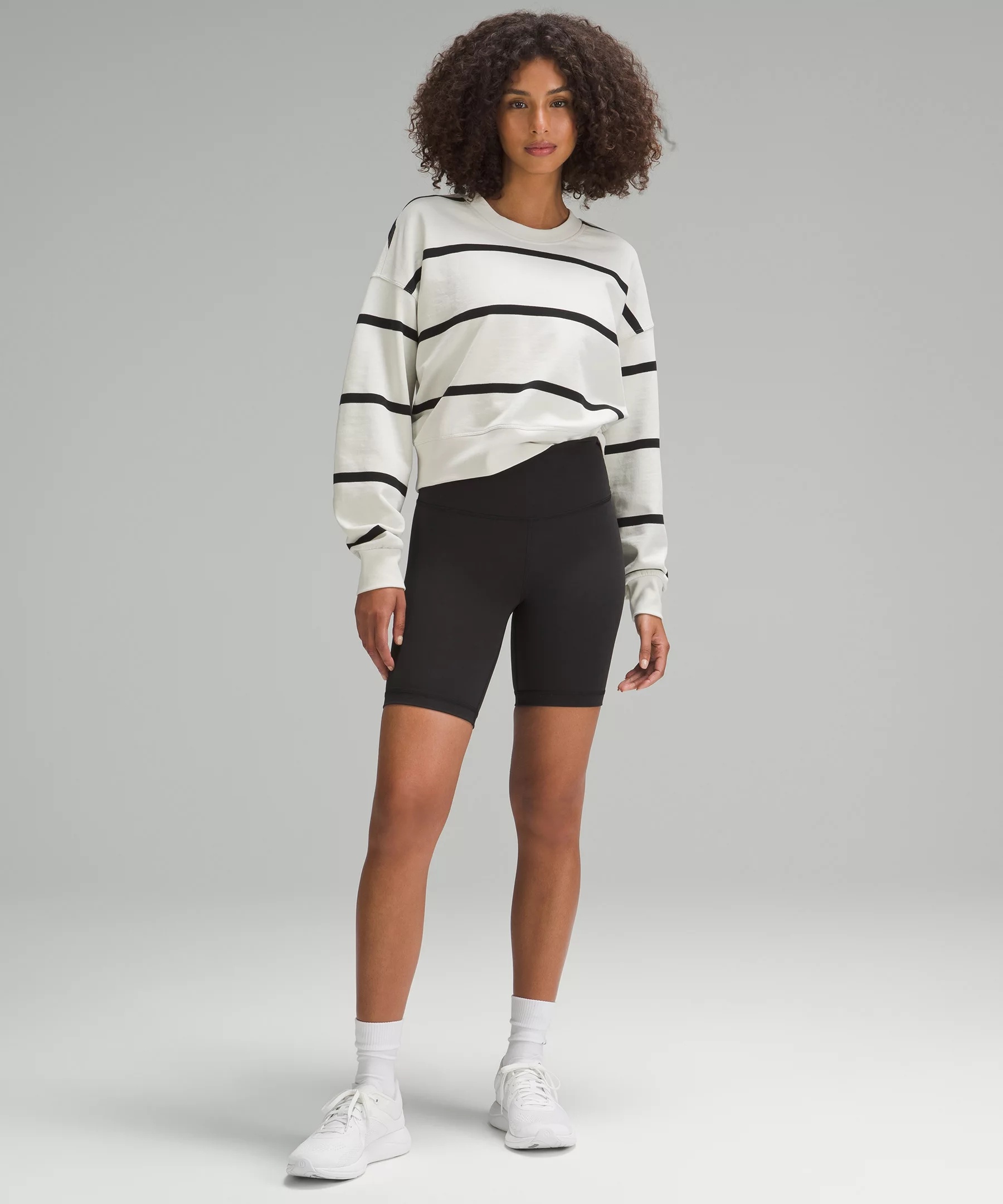 Perfectly Oversized Cropped Crew *Stripe - 2