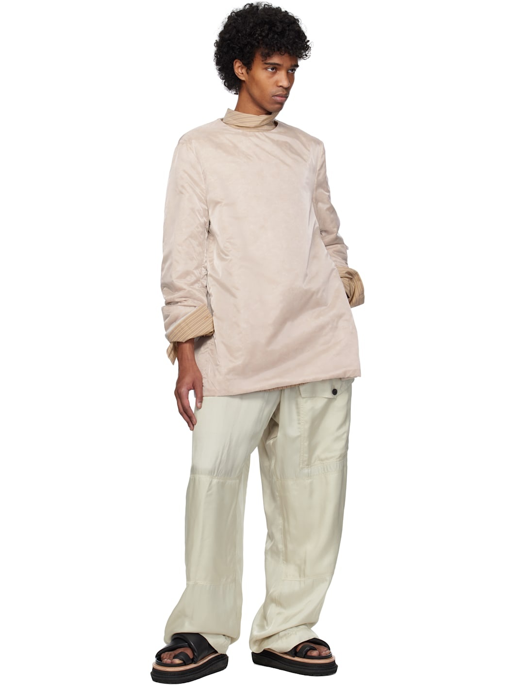 Pink Organza Long Sleeve Top - 5