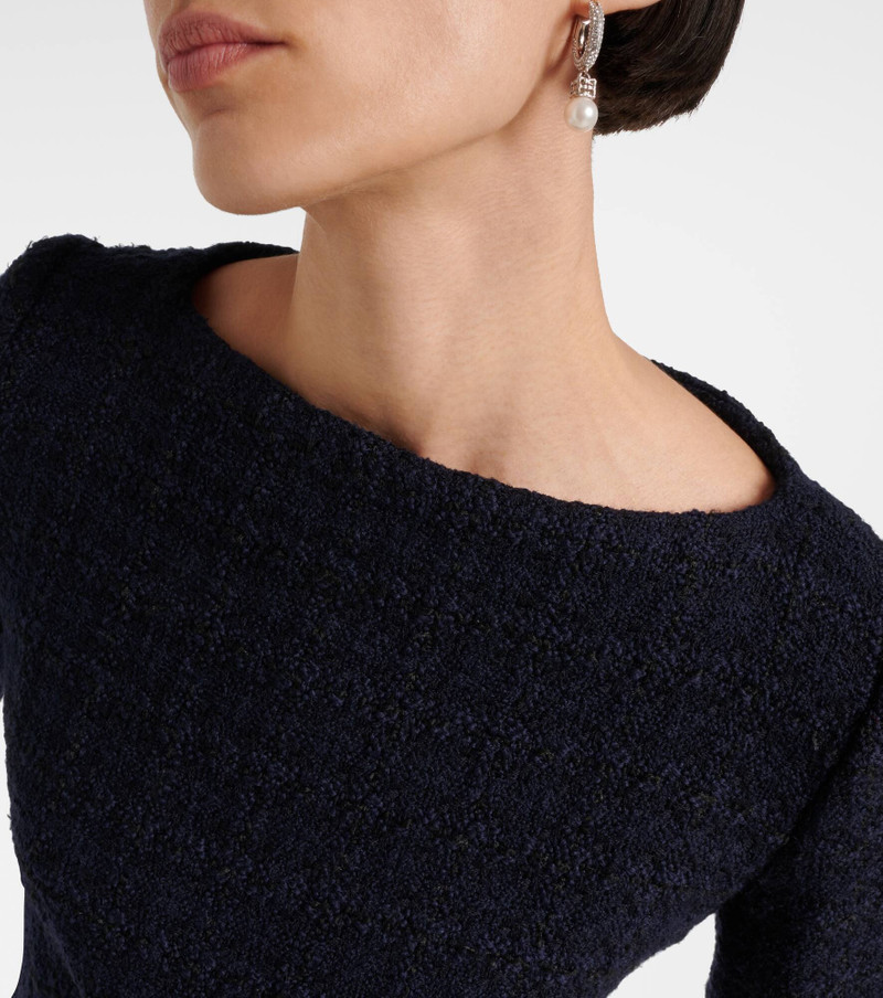 4G Liquid wool-blend tweed minidress 4