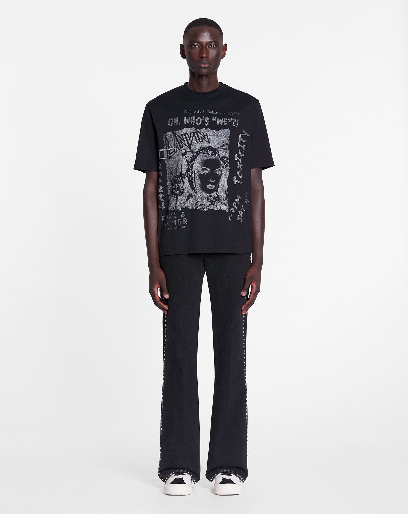LANVIN X FUTURE STUDDED FLARED PANTS FOR MEN - 2