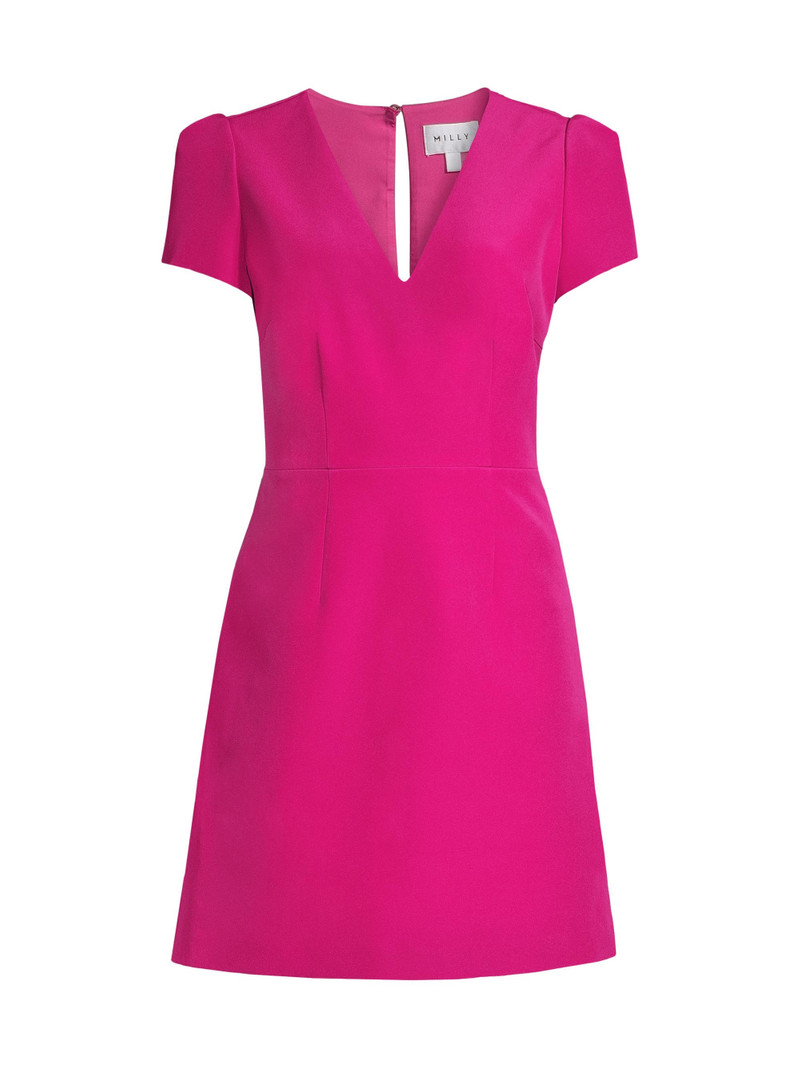 Women's Cady Atalie V-Neck Minidress - Fuchsia 1